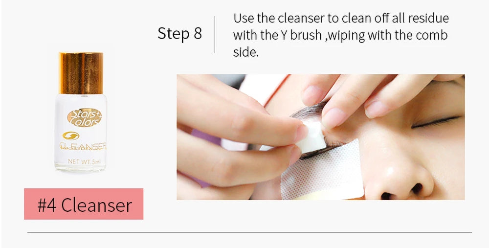 Drop shipping Fast Perm Mini Eyelash Kit Lashes lift Cilia Make Up Perming Lifting Growth Treatments Brushes Pads Beauty Tools