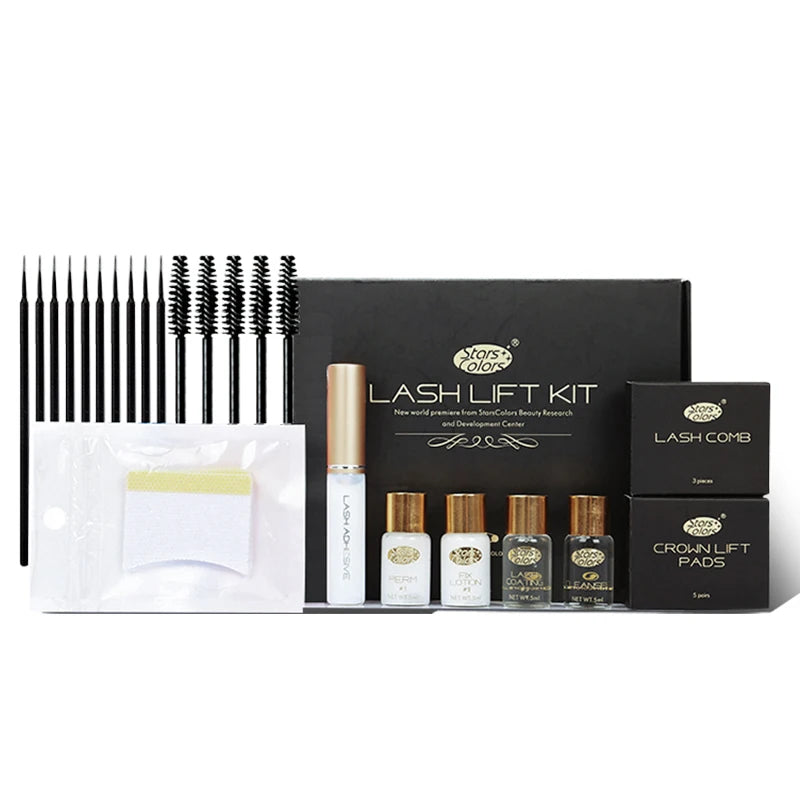 Drop shipping Fast Perm Mini Eyelash Kit Lashes lift Cilia Make Up Perming Lifting Growth Treatments Brushes Pads Beauty Tools