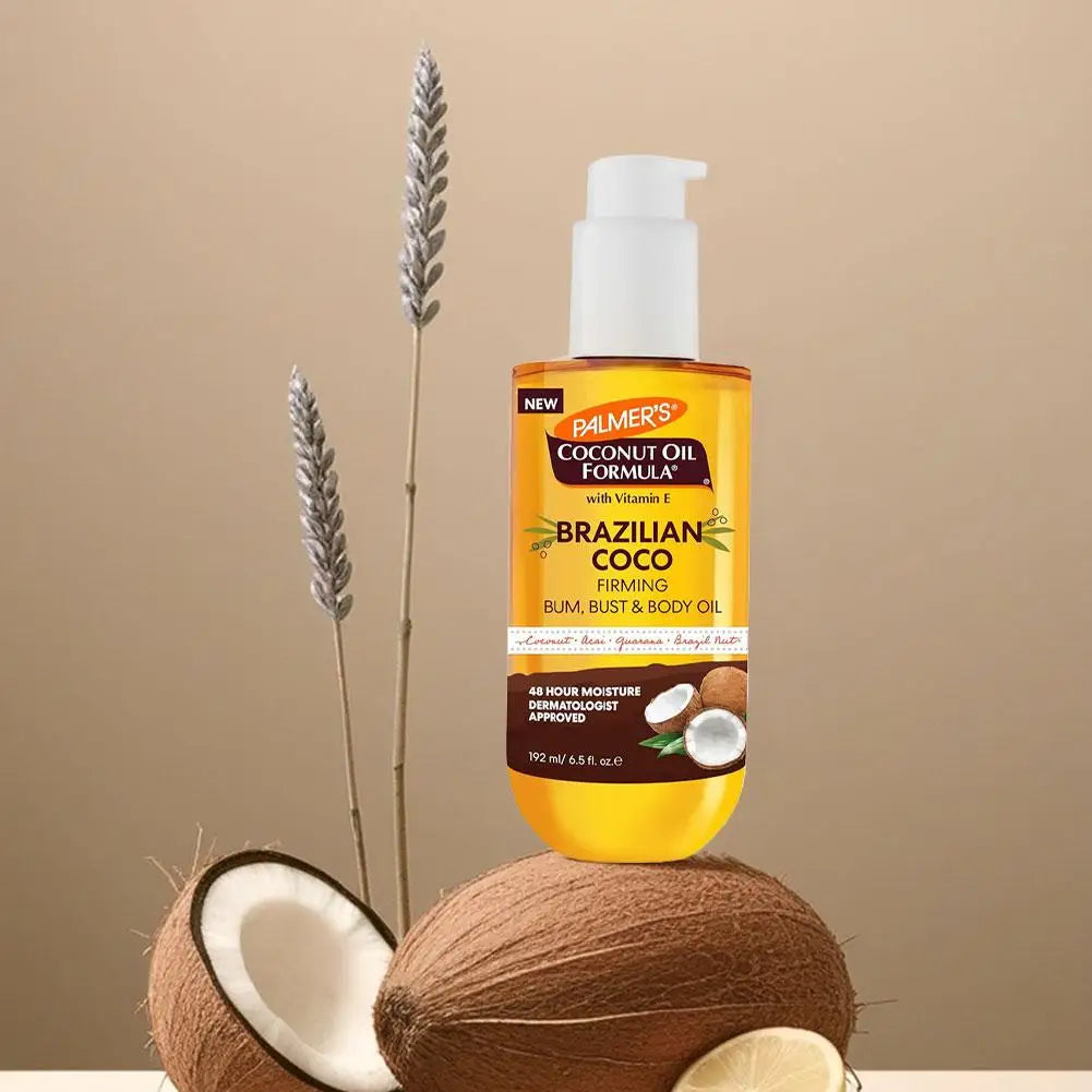 Palmer's Vanilla Coconut Firming Body Oil - 72H Hydration with Shea Butter & Vitamin E for Softer Skin Tightening & Firming