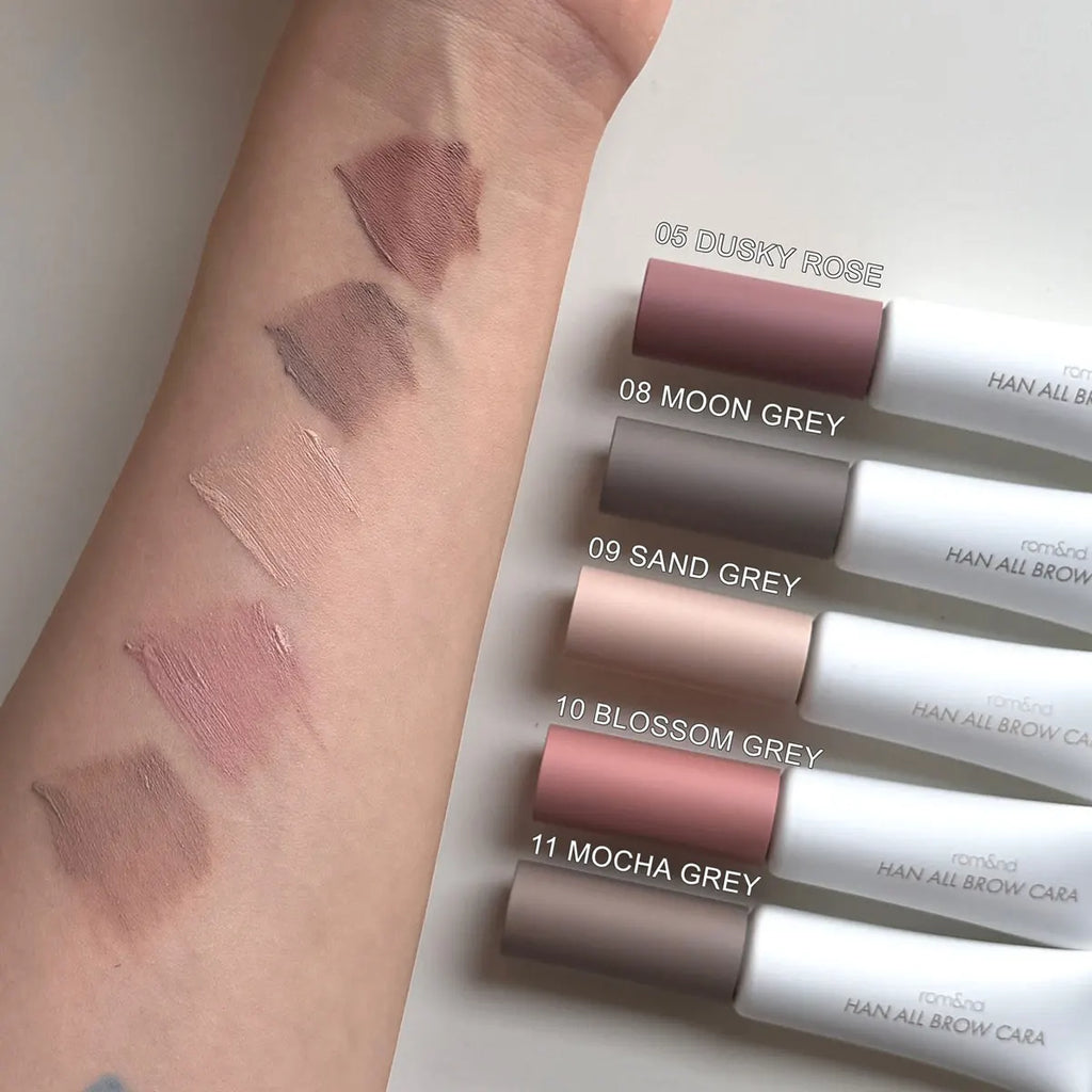rom&nd HAN ALL BROW CARA,Lightweight Clump-Free,Defined Strand Definition,Long-Lasting Fade-Proof,Korean Cosmetic,Korean Makeup