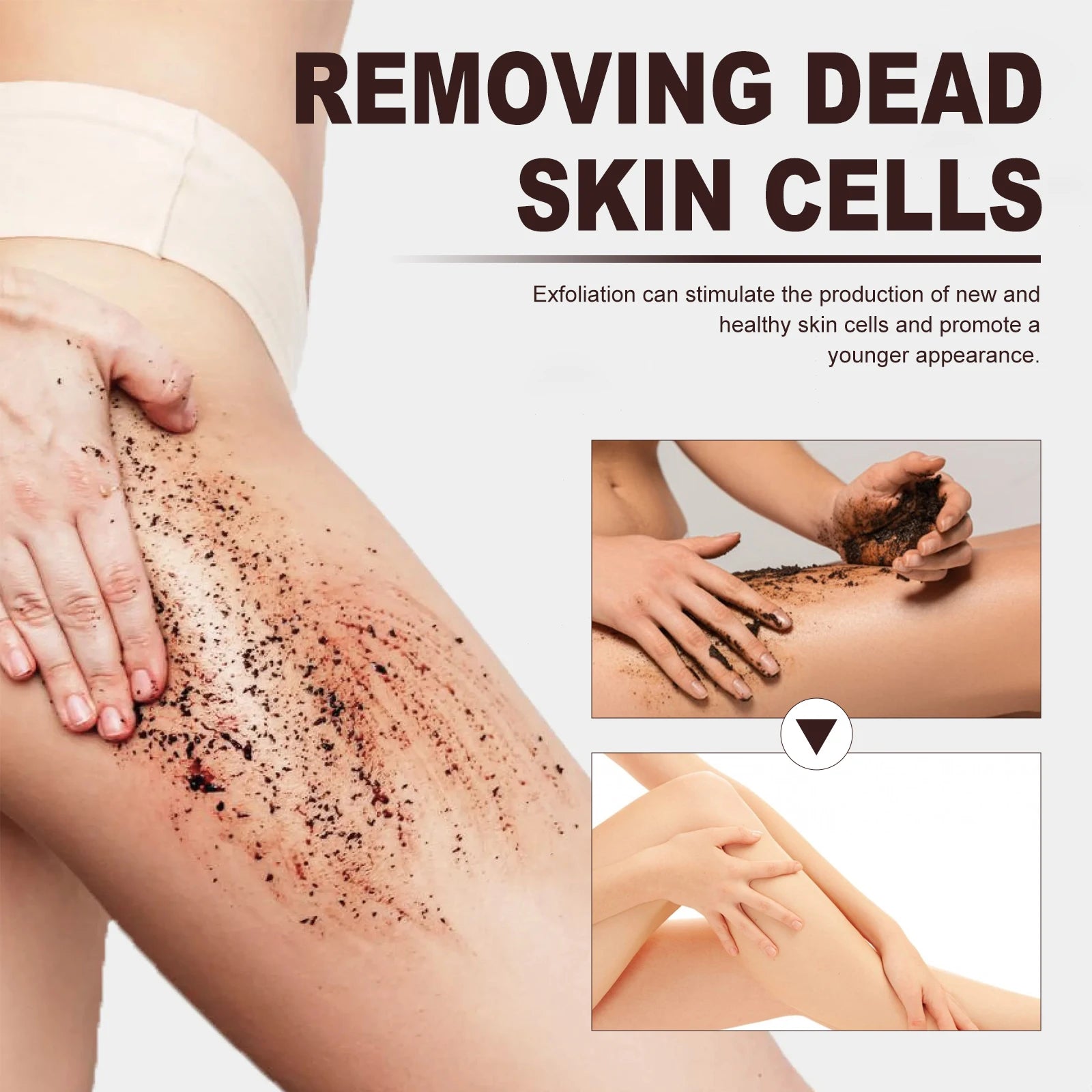 Coffee Exfoliating Scrub Remove Dead Skin Cleaning Smooth Moisturizing Body Brighten Skin Tone Nourish Scrub Suitable Whole Body