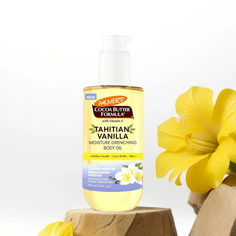 Palmer's Vanilla Coconut Firming Body Oil - 72H Hydration with Shea Butter & Vitamin E for Softer Skin Tightening & Firming